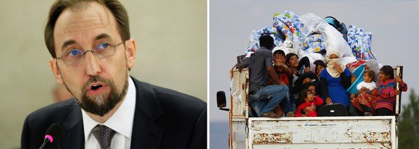 "A gama de violações e abusos perpetrados pelo Estado Islâmico e grupos armados associados a ele é estarrecedora, e muitos de seus atos podem equivaler a crimes de guerra ou crimes contra a humanidade", afirmou o novo Alto Comissário da ONU para os Direitos Humanos, Zeid Ra'ad al Hussein