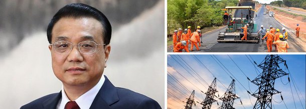 O primeiro-ministro da China, Li Keqiang, acompanhado de 150 empresários vem ao Brasil paraaprofundar as relações de cooperação e comércio entre os dois países; líder do governo chinês se encontra com a presidente Dilma Rousseff na próxima terça-feira, 19, enquanto o empresariado chinês se reunirá com representantes do setor privado brasileiro na Cúpula Empresarial Brasil-China, no Itamaraty; liberação das exportações de carne bovina do Brasil para o país pode ser oficializada; está previsto também assinatura de acordos nas áreas financeira, de infraestrutura e de energia