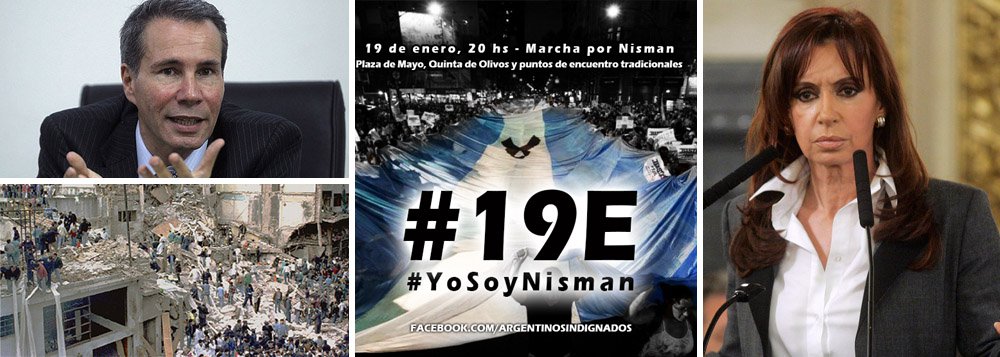 A misteriosa morte do promotor Alberto Nisman, que, nesta segunda-feira, denunciaria um complô do governo argentino para encobrir as investigações de um atentado a um centro judaico (Amia) que matou 85 pessoas em 1994, criou um clima de comoção no país; as hashtags #MuerteDeNisman e #CFKAsesina (que acusa a presidente Cristina Kirchner de ordenar a morte) estão nos trending topics globais do Twitter; pelo Facebook já se convoca o movimento "YoSoyNisman" e os presidenciáveis argentinos, que disputam a eleição este ano, convocam entrevistas; colunistas falam em crime político; "É uma catástrofe. A bomba da Amia explodiu novamente", disse nesta manhã Julio Schlosser, presidente da principal organização da comunidade judaica na Argentina e a maior da América Latina