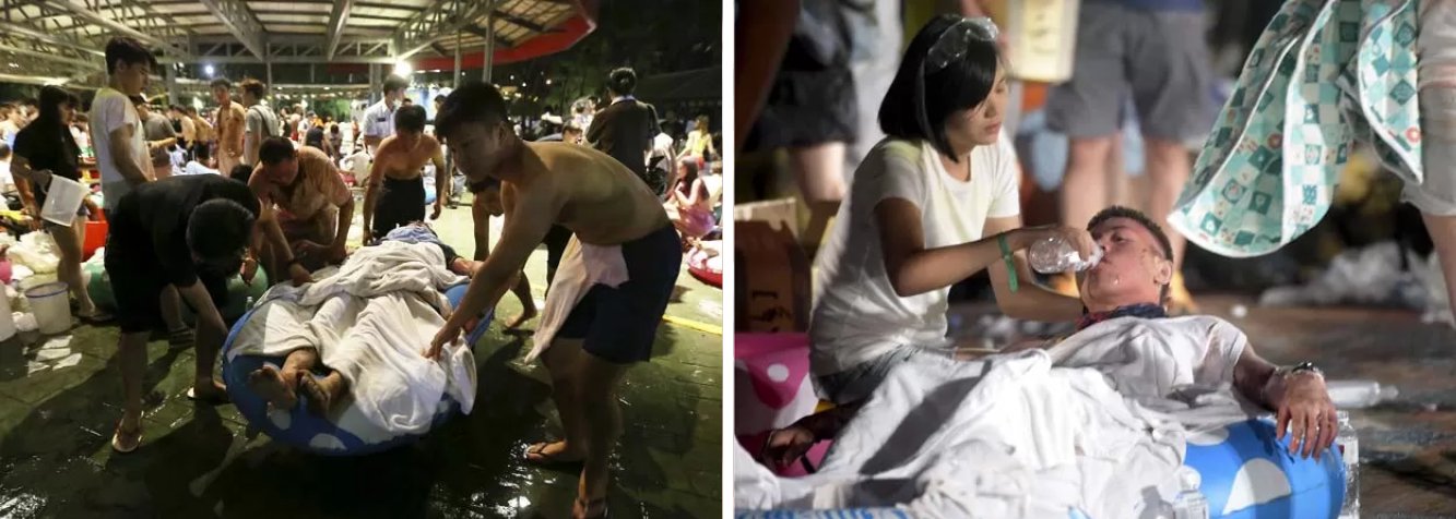 Mais de 200 pessoas ficaram feridas numa explosão neste sábado em um parque de diversões na capital de Taiwan, Taipei; de acordo com responsáveis pelo estabelecimento, o acidente aconteceu depois que um pó colorido inflamável foi lançado sobre a multidão; entre os feridos, 81 estão em estado grave; "O que pensamos por enquanto é que a explosão e o fogo foram causado pelo pó vaporizado. Pode ter sido devido ao calor das luzes no palco", disse um porta-voz dos bombeiros da cidade de New Taipei