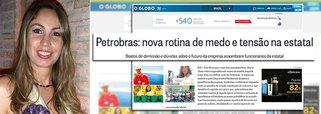 Citada em reportagem do jornal O Globo sobre 'a nova rotina de tensão e medo na estatal', a petroleira Michelle Daher Vieira publicou uma carta aberta ao jornal O Globo e sua repórter que desnuda as intenções dos Marinho na cobertura da Lava Jato; "Não é de hoje que as Organizações Globo têm objetivo muito bem definido em relação à Petrobras: entregar um patrimônio que pertence à população brasileira a interesses privados internacionais", diz ela; Michelle enfatiza, ainda, a necessidade de democratização da mídia; "cada vez fica ainda mais evidente a necessidade de uma democratização da mídia, que proporcionará acesso a uma diversidade de informação maior à população que atualmente é refém de uma mídia que não tem respeito com o seu leitor e manipula a notícia em prol de seus interesses"
