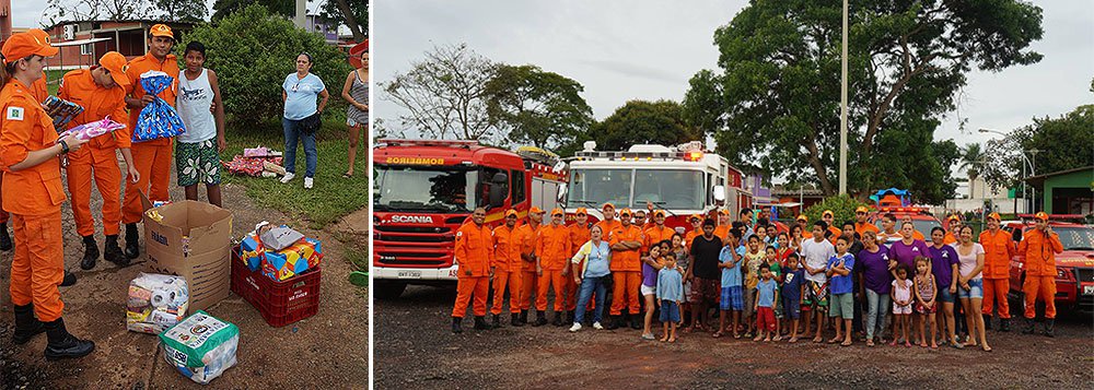 A corporação promove um evento para entregar as doações a três associações da região: a Viver, um projeto social na cidade Estrutural, a Pestalozzi de Brasília, que trata de crianças e adultos com necessidades especiais, e o Instituto Dom Orione, que cuida de crianças abandonadas