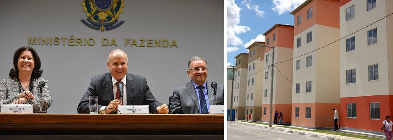 A ampliação do programa foi anunciada nesta quarta-feira, 17, pelo ministro da Fazenda, Guido Mantega, pela ministra do Planejamento, Miriam Belchior, e pelo presidente da Câmara Brasileira da Indústria da Construção (CBIC), José Carlos Martins; segunda fase do Minha Casa, Minha Vida, informou Mantega, financiou 2,550 milhões de unidades até agora; mais 200 mil imóveis devem ser contratados até o fim do ano, alcançando a meta de 2,750 milhões prevista para o programa habitacional; terceira fase do programa, que começará em 2015, tem como meta financiar a construção de 3 milhões de unidades, já incluídas as 350 mil anunciadas hoje