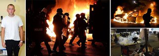 Ao menos 12 prédios foram incendiados em Ferguson, no Estado norte-americano do Missouri, em uma onda de protestos após um júri ter decidido não indiciar um policial branco que matou a tiros um adolescente negro desarmado em agosto, informou a polícia; Michael Brown, de 18 anos, morreu ao ser baleado pelo policial Darren Wilson, em 9 de agosto