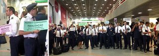 A Inframérica, concessionária responsável pela administração do aeroporto, informou que dos 57 voos previstos entre as 0h e as 9h, sete tiveram atrasos acima de 30 minutos, tanto na chegada quanto na partida; um voo foi cancelado; eles pedem aumento de 8,5% nos salários e benefícios, além de melhores condições de trabalho e do estabelecimento de um piso salarial para os agentes que fazem o check-in, entre outras reivindicações; classe patronal oferece reajuste de 6,5% para os salários e aumento de 8% para alguns benefícios