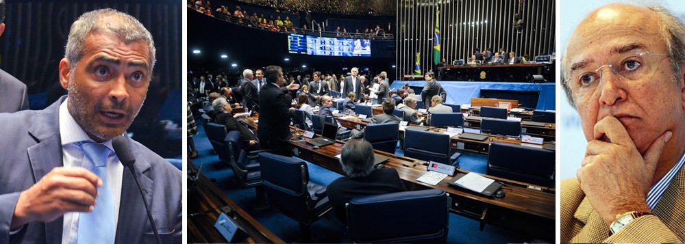 O Senado aprovou, nesta quinta-feira, a abertura de uma Comissão Parlamentar de Inquérito para investigar o esquema de corrupção da Fifa; o caso envolve a venda de direitos de transmissão de eventos esportivos, como a Copa América e a Copa do Brasil, e tem como um dos principais personagens o empresário José Hawilla, dono da empresa de marketing esportivo Traffic, que é também afiliado da Rede Globo no interior de São Paulo; pelo Twitter, o deputado e ex-jogador Romário (PSB-RJ) já revindicou a relatoria dos trabalhos; na última terça-feira, foram presos na Suíça dirigentes de importantes federações, incluindo José Maria Marin, ex-presidente da Confederação Brasileira de Futebol; ministro da Justiça, José Eduardo Cardozo, defende que o caso seja investigado também no Brasil
