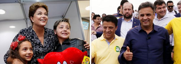 Nova pesquisa Ibope divulgada nesta segunda (20) sobre a corrida presidencial no Rio de Janeiro mostra a presidente Dilma Rousseff (PT) com 56% dos votos válidos, enquanto Aécio Neves (PSDB) tem 44%; incluídos os votos brancos e nulos e os eleitores indecisos, a petista soma 48% contra 37% do tucano
