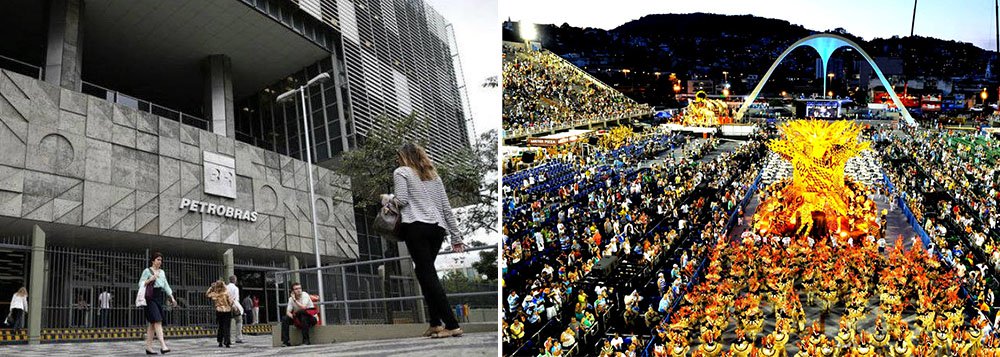 Jornal noticia que estatal deu R$ 1 milhão para cada uma das 12 escolas de samba do Rio de Janeiro, por determinação do ex-presidente Lula, ultrapassando o limite previsto e causando prejuízos à empresa