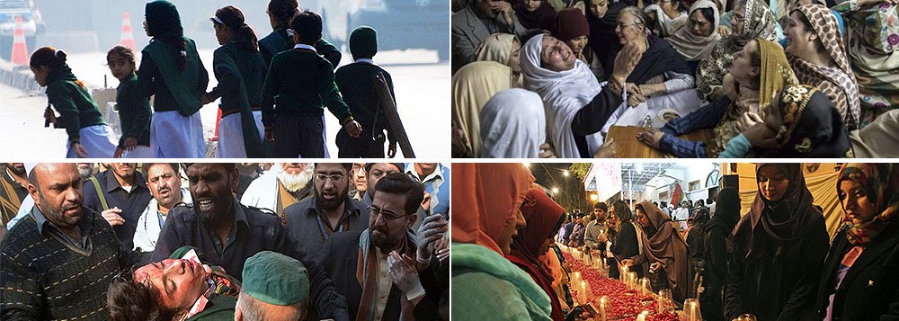 O Paquistão acordou hoje nesta quarta-feira de luto, com bandeiras a meio-mastro, escolas fechadas e com o início dos funerais, após o massacre feito pelos talibãs em uma escola de Peshawar, no Noroeste do país, que deixou 141 mortos, a maioria crianças