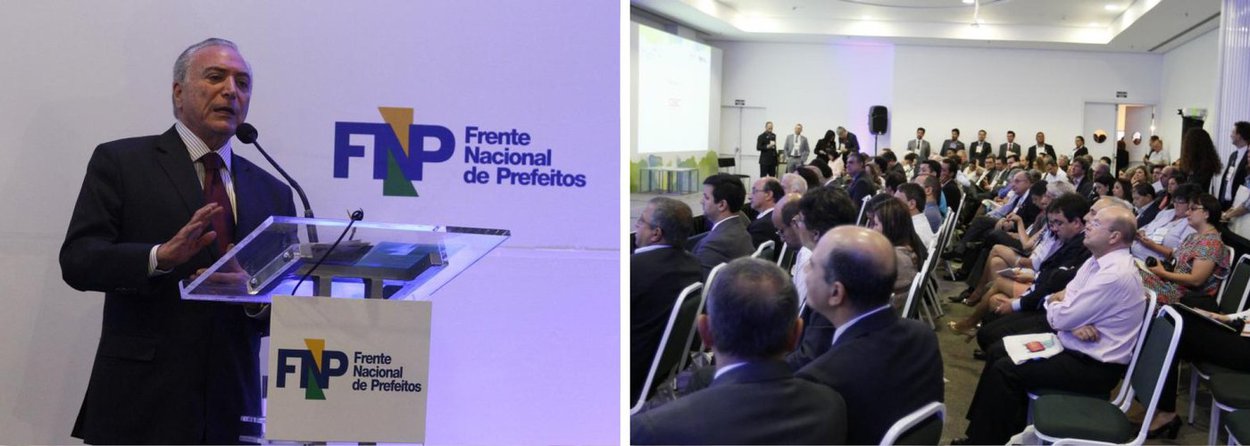 Ao todo, 120 prefeitos e 600 gestores das administrações municipais reunidos em Campinas (SP), na 66ª Reunião Geral da Frente Nacional de Prefeitos (FNP), pediram ao vice-presidente da República, Michel Temer, a sanção do projeto de lei que altera o indexador da dívida de estados e municípios com União; encontro ocorre hoje (10) e amanhã (11); “O projeto aprovado pelo Congresso tem o aval da Frente Nacional de Prefeitos. Não é um pedido de perdão, de esquecimento, é um novo indexador, fruto de entendimento entre as diferentes correntes ideológicas e partidárias”, declarou o prefeito de Campinas, Jonas Donizette