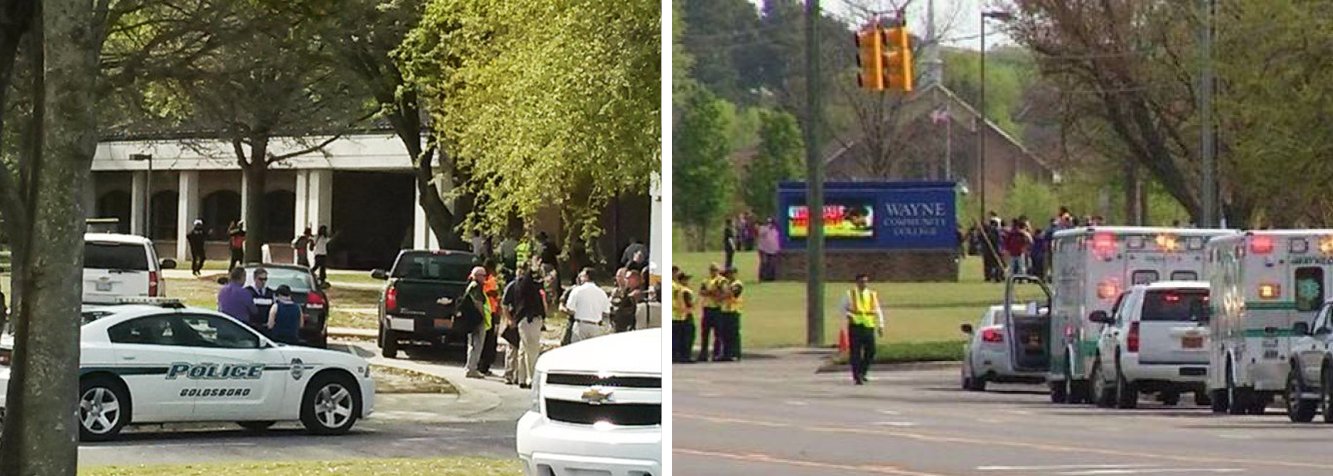 Uma pessoa foi morta durante um tiroteio na Faculdade Wayne, em Goldsboro, no Estado norte-americano da Carolina do Norte, e o campus foi fechado à medida que autoridades procuravam pelo atirador, de acordo com relatos da mídia; motivo do tiroteio ainda era desconhecido e era incerto se havia outras vítimas