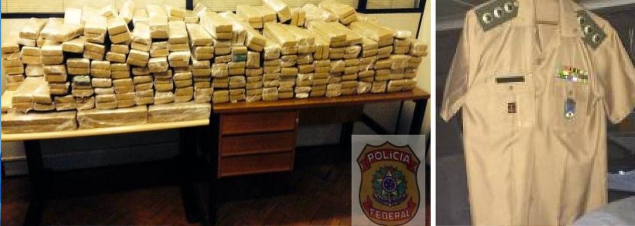 Um coronel reformado do Exército foi preso em um distrito de Duque de Caxias, na Baixada Fluminense por agentes da Polícia Federal (PF); a informação é da PF e do Comando Militar do Leste (CML); de acordo com a PF, o coronel, de 56 anos, estava na companhia da mulher e o casal transportava cerca de 351 quilos de maconha