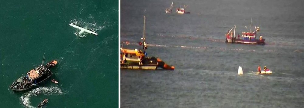 Um monomotor fez um pouso no mar, a 200 metros da areia da Praia do Leblon, na Zona Sul do Rio; segundo o Corpo de Bombeiros, o piloto Gabriel Carvalho Belchior, 31 anos; e o copiloto Luis Felipe de Mattos Saback, de 56, foram resgatados, sem ferimentos, por um barco pesqueiro que passava pelo local; o avião havia decolado do Aeroporto de Jacarepaguá, na Zona Oeste, e teria apresentado problemas no motor; as causas ainda não foram identificadas