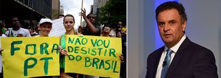 Jornalista Kiko Nogueira, do Diário do Centro do Mundo, alerta que, embora esses movimentos de rua tenham dado um voto útil para o senador tucano Aécio Neves contra a presidente Dilma, a agenda é obscurantista e antidemocrática: ‘Têm como ponto em comum a inspiração em Olavo de Carvalho, que considera o PSDB “um partido da Internacional Socialista” e que disse que Aécio foi uma “ejaculação precoce” em 2014’; ele ainda cita pesquisa conduzida pela USP, em que apenas 23% confiam muito no tucano e 11% no PSDB