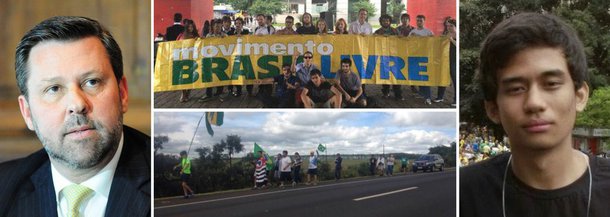 Os 20 ativistas do Movimento Brasil Livre (MBL) que marcham de São Paulo a Brasília em protesto contra o governo chegarão à capital federal no próximo dia 27, dia em que querem formalizar um pedido de impeachment contra a presidente Dilma Rousseff, articulado com a oposição; "Dá perfeitamente para pedir o impeachment nesta data", disse o deputado Carlos Sampaio (PSDB-SP), que prometeu aos ativistas participar do trecho final da caminhada; alguns dos integrantes do movimento, presidido por Kim Kataguiri, o mesmo que mandou a foto de uma bunda recentemente em resposta a um pedido de entrevista, desembarcaram hoje em Brasília para dar início à articulação