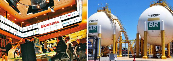 Índice tem alta de quase 2% após pesquisas mostrarem maior chance de segundo turno ocorrer nas eleições; após bater em R$ 2,50, dólar cai mais de 1%; ações da estatal subiram 6% depois que a presidente, Graça Foster, informou ao ministro da Fazenda que quer reajuste dos preços de combustíveis de ao menos 10%