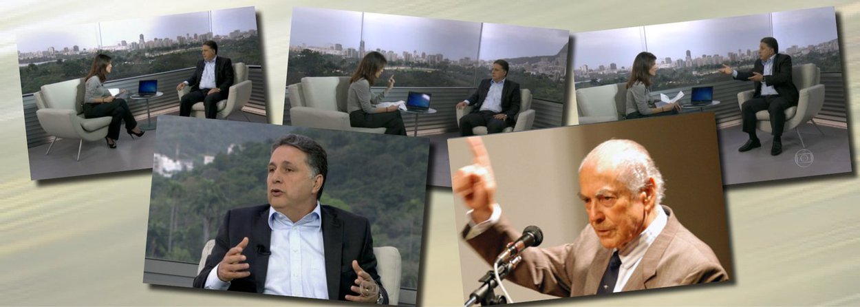 Ao ser questionado sobre denúncias de corrupção pela jornalista Mariana Gross, do RJTV 1ª Edição, o candidato Anthony Garotinho (PR), que lidera as pesquisas para o governo do Rio, passou para a ofensiva; disse que a Globo responde a processos bilionários por sonegação; "eu não sei se a Globo é culpada, eu até acho que é", disse Garotinho; "deputado, o tema aqui não é a TV Globo, a Globo não sonegou nada", respondeu a repórter; mais adiante, Garotinho tocou em outro ponto fraco da emissora dos Marinho, o apoio à ditadura; candidato lembrou então governador Leonel Brizola, que em 1994 fez Roberto Marinho engolir direito de resposta no Jornal Nacional na voz de Cid Moreira; assista
