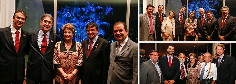 Presidente Dilma Rousseff recebeu esta noite parlamentares e governadores, atuais e eleitos, do PT, para uma confraternização após as eleições de outubro; “Acho que foi um contato social acima de tudo, porque é comum que parlamentares gostem de estar juntos, presentes à Presidência da República. Então, acho que é um bom começo de um diálogo de conteúdo político, mas que não era o caso hoje”, disse o vice-presidente da Câmara, Arlindo Chinaglia (SP)