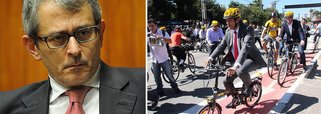 Jornal de Otavio Frias saúda pesquisa Datafolha que aponta maioria expressiva dos paulistanos em defesa da expansão de vias exclusivas para ciclista, iniciativa do prefeito de São Paulo, Fernando Haddad (PT): “Ainda bem. Trata-se, não por acaso, de tendência nas principais metrópoles do mundo”