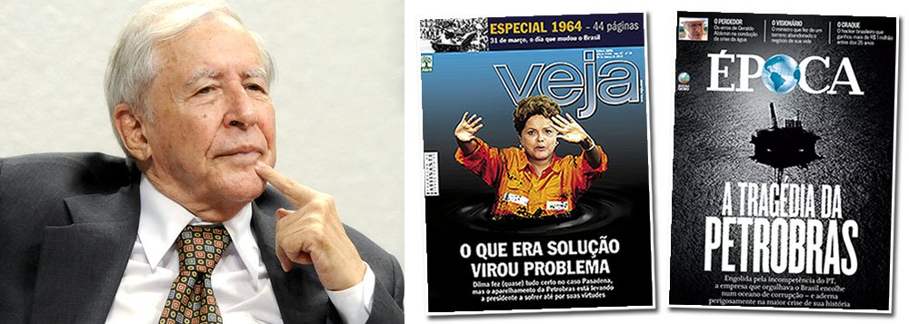 O jornalista Mauro Santayanna, um dos mais experientes do País, publicou um importante artigo sobre a campanha de desmoralização da Petrobras; "É preciso tomar cuidado com a desconstrução artificial, rasteira, e odiosa, da Petrobras e com a especulação com suas potenciais perdas no âmbito da corrupção, especulação esta que não é apenas econômica, mas também política", alerta; "A Petrobras não é apenas uma empresa. Ela é uma Nação. Um conceito. Uma bandeira. E por isso, seu valor é tão grande, incomensurável, insubstituível", afirma; "Esta é a crença que impulsiona os que a defendem. E, sem dúvida alguma, também, a abjeta motivação que está por trás dos canalhas que pretendem destruí-la"; leia a íntegra de um texto antológico