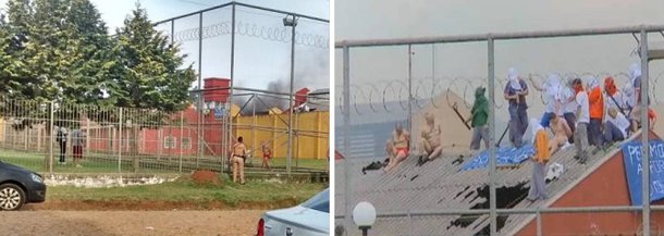 Onze agentes penitenciários e dezenas de presos que cumprem pena na Penitenciária Industrial de Guarapuava, no Paraná, permanecem reféns de um grupo de detentos rebelados há mais de 24 horas; segundo a assessoria da Secretaria Estadual de Justiça, Cidadania e Direitos Humanos, os detentos entregaram uma lista de reivindicações; entre elas, há um pedido de transferência de detentos para outras unidades prisionais do estado