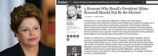 Partido da presidente diz que revista americana, que publicou cinco motivos para os brasileiros não reelegeram Dilma Rousseff, citou dados incorretos e rebate todas as colocações, afirmando, entre outras coisas, que o Brasil está crescendo