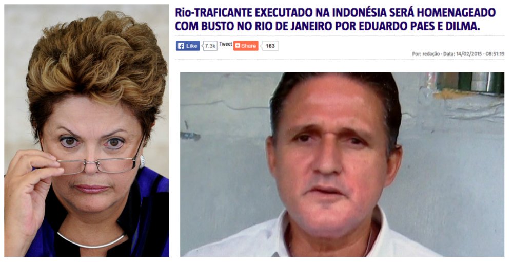 Site Viomundo destaca que notícia falsa atribuída ao ‘Globo’, sobre suposta homenagem do governo ao brasileiro executado na Indonésia, já foi compartilhada por mais de 7 mil pessoas: “é a guerra de desgaste diária contra o governo Dilma, gota-a-gota, com qualquer recurso disponível — que não encontra resposta”