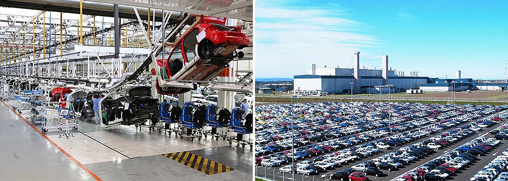 Após avanço de 0,7% em agosto, a produção industrial subiu 0,2% em setembro, estimulada pela alta do setor de veículos; as estimativas para a Pesquisa Industrial Mensal - Produção Física (PIM-PF), a ser divulgada amanhã pelo IBGE, vão de queda de 0,5% até alta de 1,5%