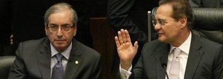 Presidente do Senado, Renan Calheiros (PMDB), procurou o vice-presidente, Michel Temer, para tentar explicar suas declarações sobre a lista de Rodrigo Janot; presidente da Câmara dos Deputados, Eduardo Cunha (PMDB-RJ), também diz que, a partir de agora, tentará moderar o discurso: "Não vou deixar passar a ideia de que nós vamos arrebentar o país"