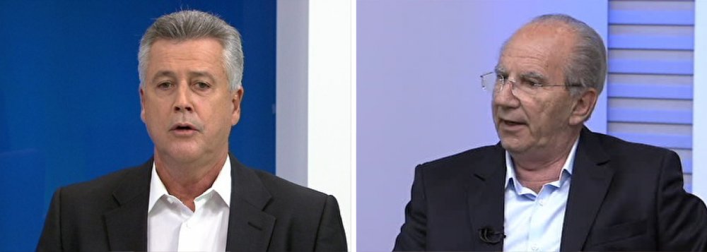 De acordo com os números da nova pesquisa Datafolha, divulgada há pouco, o senador Rodrigo Rollemberg (PSB) será eleito governador do Distrito Federal amanhã; ele tem 46% das intenções de votos válidos, contra 37% de Jofran Frejat (PR); votos brancos e nulos são 9% e os eleitores indecisos somam 8%