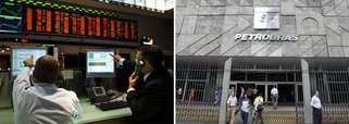 Índice de ações da Bovespa abriu em baixa de 1,19%, a 55.466 pontos, e registra perdas até o período da tarde, com cenário externo e digerindo pesquisas eleitorais, que apontaram ontem empate técnico entre Dilma e Aécio; destaque para a queda das ações que compõem o chamado "kit eleições" composto por estatais e bancos; papéis da Petrobras chegaram a derreter 6%; às 14h35, tinham perdas de 3,97%