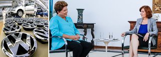 Em entrevista ao Bom Dia Brasil, da TV Globo, presidente Dilma disse que a economia da Alemanha não ia bem, mas foi rebatida por Miriam Leitão, que insistiu que o país cresceria 1,5% esse ano, mais que o Brasil; reportagem publicada pelo New York Times aponta que um dos principais indicadores de confiança da mais forte economia da zona do euro caiu mais que o esperado, reforçando a estagnação da atividade econômica e a ameaça de o país entrar em recessão