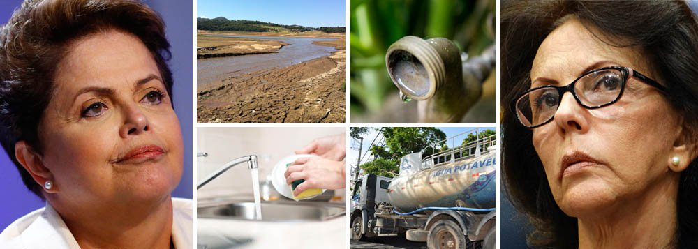 Campanha da presidente Dilma Rousseff decide explorar no horário político a falta de água em São Paulo; 13,5 milhões de habitantes do Estado, em 68 municípios, sofrem nesse momento com interrupções regulares no fornecimento; presidente da Sabesp, Dilma Pena aponta investimentos feitos pela companhia e diz que reservas técnicas de cerca de 150 bilhões de litros evita seca; PT busca desgastar PSDB para tirar vantagem de Aécio Neves no Estado; ele bateu Dilma Rousseff no 1º turno por 3,5 milhões de votos em SP; luta decisiva