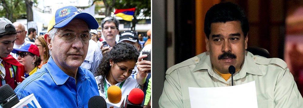 "O senhor Ledezma, que no dia de hoje foi detido por ordem da Procuradoria, deve ser processado pela Justiça venezuelana para que responda por todos os crimes cometidos contra a paz do país, a segurança e a Constituição", afirmou presidente Nicolás Maduro, referindo-se a uma suposta tentativa de golpe, já anunciada por ele há alguns dias; a Human Rights Watch pediu sua libertação