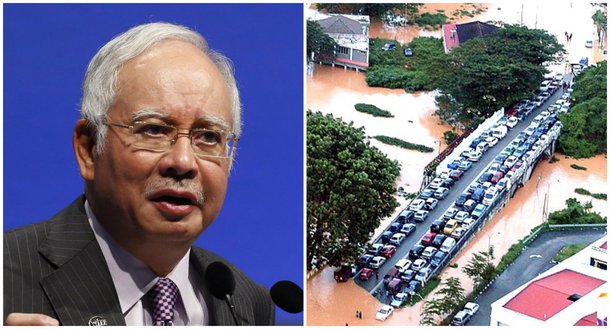 O número de pessoas evacuadas devido a inundações da Malásia saltou para mais de 160 mil neste sábado, enquanto o primeiro-ministro Najib Razak chegou ao estado mais atingido após cancelar curto um período de férias nos Estados Unidos
