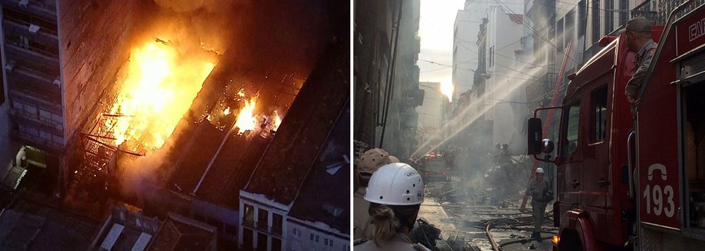 Fogo, que começou na madrugada desta quinta-feira, atingiu pelo menos quatro lojas da região do Saara, na Rua da Alfândega, no centro do Rio, causando transtornos nas ruas vizinhas e causando congestionamento no trânsito