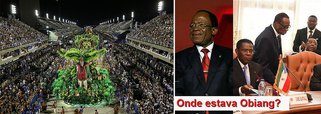 Fernando Brito, do Tijolaço, critica o ‘festival de besteira’ divulgado pela radio CBN, da Globo, sobre a suposta presença do ditador da Guiné Equatorial no carnaval da Beija-Flor; Teodoro Obiang se encontrava, na realidade, numa reunião de chefes de Estado Centro-Africanos, em Camarões, discutindo medidas contra o avanço do grupo Boko-Haram; “Os nossos valentes setoristas da CBN na Passarela devem achar que crioulo, como japonês, são todos iguais, né?”