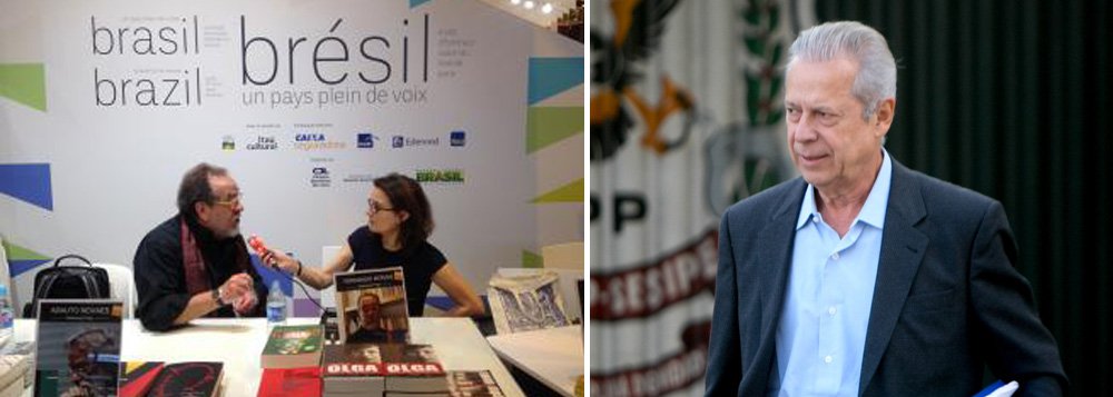 Jornalista e escritor diz ver "com temor" a denúncia de que o ex-ministro José Dirceu estaria envolvido na Lava Jato, mas alerta que "é preciso levar em consideração que a imprensa brasileira é muito sem vergonha. Isso tanto pode ser verdade, quanto pode ser uma invenção"; "É preciso tomar muito cuidado para ler a imprensa brasileira que é uma imprensa, sobretudo, partidária", acrescentou; Fernando Morais é um dos 43 brasileiros que integram a delegação nacional no Salão do Livro de Paris, de onde deu as declarações à Rádio França Internacional (RFI)