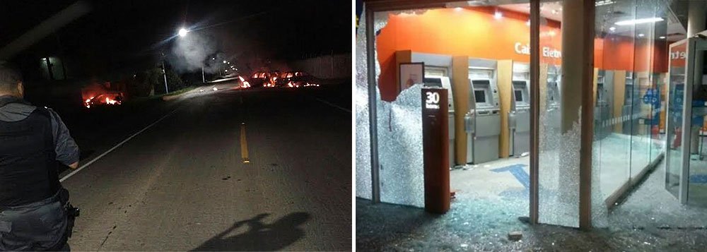 Um grupo de pessoas incendiou um ônibus, três veículos e apedrejaram agências bancárias em Engenheiro Pedreira, no município de Japeri, na Baixada Fluminense; policiais do Batalhão da Polícia Militar local reforçaram a segurança na região depois do protesto, de acordo com a PM