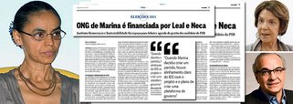 Acionistas do Itaú e da Natura, Neca Setubal e Guilherme Leal bancaram praticamente todos os custos do Instituto Democracia e Sustentabilidade, criado por Marina Silva; ambos deram R$ 6,8 milhões, em cotas idênticas de R$ 3,4 milhões, dos R$ 7 milhões arrecadados pela entidade desde 2010; revelação foi feita pela ex-secretária-executiva da ONG, Alexandra Reschke, ao jornalista Thiago Herdy, do jornal O Globo; tanto o Itaú quanto a Natura foram multados pela Receita Federal durante o governo Dilma; o banco em R$ 18,7 bilhões e a produtora de cosméticos em R$ 628 milhões; Neca, que fala em nome da candidata sobre temas como a independência do Banco Central, também doou mais R$ 1 milhão para outra entidade criada pela ex-senadora, o Instituto Marina Silva