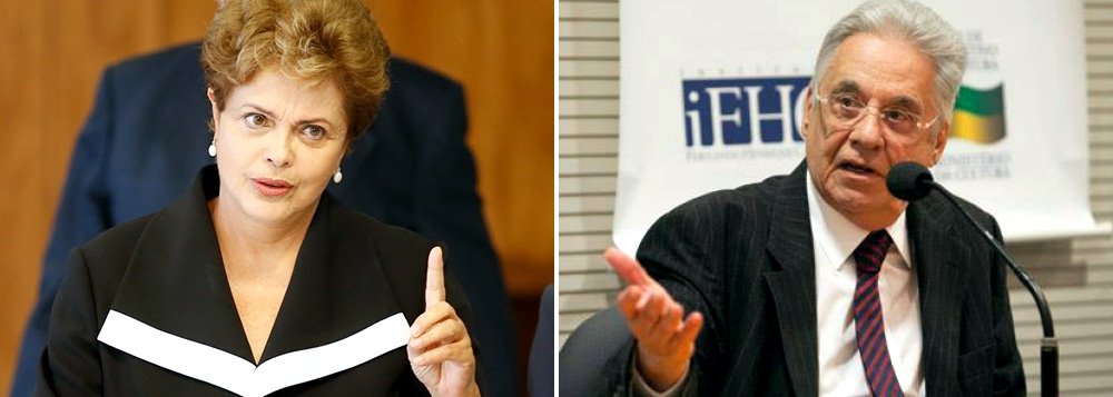 "Comparemos as circunstâncias. Dilma bate em 13% numa pesquisa realizada logo depois de um protesto orquestrado descaradamente pela Globo, e em meio a um noticiário manipulador que tenta associá-la ao caso Petrobras e à palavra 'corrupção'", escreve Paulo Nogueira, do Diário do Centro do Mundo; "FHC chegou aos 13% (em setembro de 1999) com a blindagem monumental da mesma mídia que massacra agora Dilma"