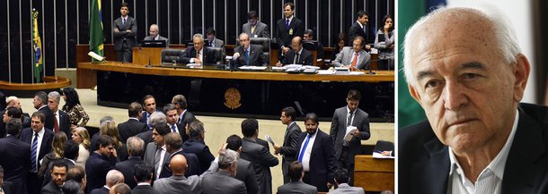 O governo venceu a guerra da MP 665, primeira etapa do ajuste fiscal, na Câmara, por apenas 25 votos de frente; uma vitória apertada, pois teria perdido sem os 15 votos que teve na oposição, oito do DEM e sete do PSB; não seriam 15 a menos mas 15 do outro lado; a situação foi tão delicada porque aliados, como o PDT, votaram unidos contra o projeto; a revolta do PT e demais legendas da base com o PDT é grande, informa a colunista Tereza Cruvinel; agora esses partidos vão pedir a Dilma e a Temer que haja uma retaliação à altura: se os pedetistas querem ser oposição, serão, mas ficarão sem o Ministério do Trabalho