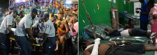 O governo do Haiti cancelou o último dia de Carnaval e anunciou três dias de luto nesta terça-feira depois que 16 pessoas morreram e 78 ficaram feridas quando um trio elétrico atingiu uma linha de energia elétrica na capital Porto Príncipe, gerando pânico entre as pessoas que estavam no local; a maioria das vítimas morreu pisoteada pela multidão em pânico após o acidente