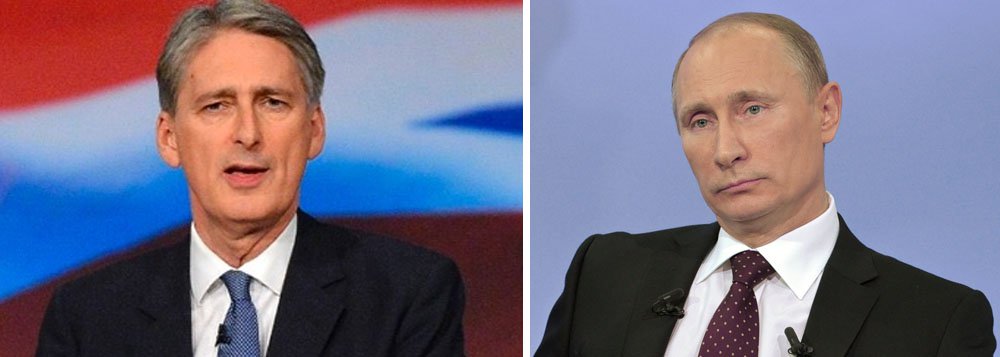 "Este homem (Putin) enviou tropas através de uma fronteira internacional e ocupou o território de outro país em pleno século 21 agindo como se fosse um tirano em meados do século 20"; as críticas contra o presidente da Rússia, Valdimir Putin, foram do ministro das Relações Exteriores da Grã-Bretanha, Philip Hammond, sobre a participação da Rússia no conflito com a Ucrania; "Nações civilizadas não se comportam dessa forma", acrescentou; para Hammond, apenas uma solução política pode acabar com o derramamento de sangue