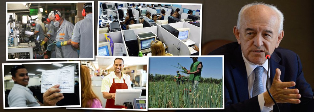 A economia brasileira fechou o ano de 2014 com saldo positivo de 396,9 mil empregos formais, depois de ter registrado o fechamento de 555.508 vagas de trabalho em dezembro, de acordo com dados do Caged divulgados hoje pelo Ministério do Trabalho; o balanço também mostrou que o salário de admissão teve aumento real na casa de 0,92%, com as mulheres tendo o maior reajuste; "O Brasil vive o pleno emprego, com regiões onde a taxa de desemprego está abaixo dos 3%, caso do Rio de Janeiro e de Santa Catarina. Em 2015, como os prognósticos da economia são mais positivos que em 2014, acreditamos que vamos continuar gerando empregos", afirmou o ministro Manoel Dias