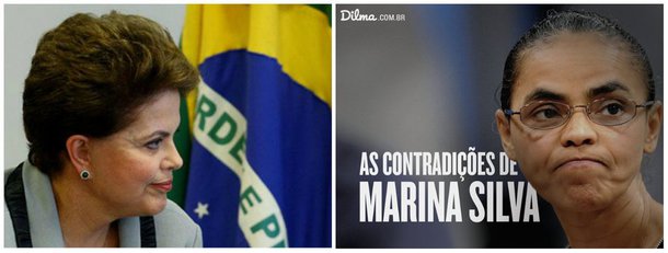 Texto intitulado "incoerência crônica", publicado neste sábado na página de campanha da presidente no Facebook, define a candidata do PSB como "um grande ponto de interrogação na política"; campanha petista critica a postura de Marina Silva, uma "evangélica fervorosa", em ter voltado atrás na questão da causa gay em seu programa de governo e lembra que a ex-senadora já defendeu as ações de Marco Feliciano, deputado "famoso pelas críticas homofóbicas"; discurso de "nova política", segundo a equipe de Dilma, é "vazio"