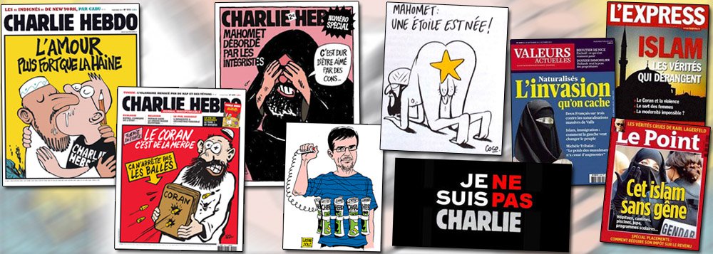 Num artigo que rema contra corrente, o colunista Lelê Teles explica por que, mesmo condenando a ação dos terroristas, ele "não é Charlie";  "Ir contra o profeta Maomé era pedir briga, não com os muçulmanos, mas com os fanáticos. Dizer que o crime em França atentava contra a liberdade de expressão é de um lugar comum risível. O fundamento dos fundamentalistas é cercear a liberdade de expressão. E eles são contra a liberdade de expressão de todos aqueles que não pensam como eles, sobretudo muçulmanos", diz ele; numa das charges, Maomé era colocado de quatro; outra afirmava que o Corão é uma merda; desenhos do Charlie insuflavam a islamofobia na França; leia a íntegra