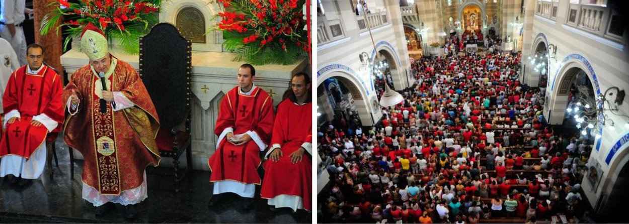 Apesar do forte calor, uma multidão de fiéis lotou a Igreja de São Sebastião dos Capuchinhos para a festa do padroeiro do Rio de Janeiro nesta manhã; a celebração foi a primeira desde que o templo foi declarado santuário pela Arquidiocese do Rio de Janeiro; aos fiéis, o cardeal Dom Orani Tempesta, cardeal arcebispo do Rio, disse esperar que a visibilidade da cidade no cenário internacional deve ajudar a mostrar caminhos de convivência pacífica com as diferenças