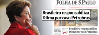 "Pergunta genérica sobre a responsabilidade de Dilma no caso Petrobras traz mais dúvidas do que revelações", diz a jornalista Vera Guimarães Martins, ombudsman da Folha de S. Paulo, sobre a pesquisa que apontou que 68% dos brasileiros acreditam que Dilma tem responsabilidade sobre os desvios na Petrobras; primeiro a questionar a pesquisa foi Eduardo Guimarães, do Blog da Cidadania