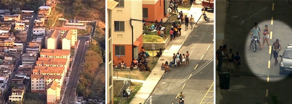 A Polícia Militar permanece nesta manhã no codomínio do Programa Minha Casa, Minha Vida, em Guadalupe, na zona norte do Rio, invadido por homens armados no último domingo; ainda não há ordem de reintegração de posse, que foi feito pelo Ministério das Cidades à Justiça estadual; o conjunto habitacional tem 240 apartamentos e estava em fase final para entrega